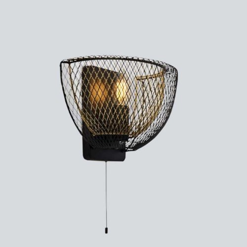 Searchlight 6842BGO Honeycomb nástěnné svítidlo černá a zlatá