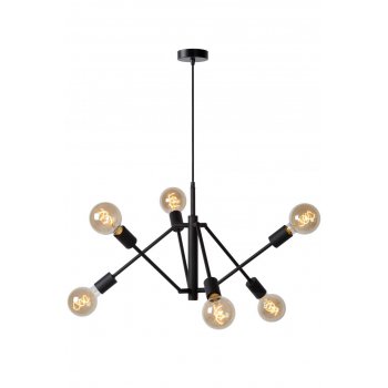 LESTER Pendant 6x E27/40W Black - obrázek