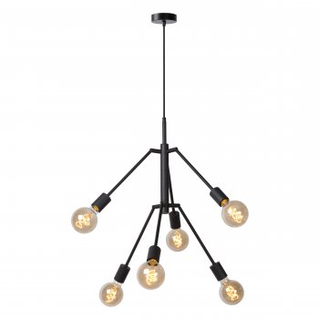 LESTER Pendant 6x E27/40W Black - obrázek