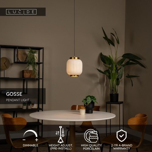 GOSSE Pendant E27/40W  White - obrázek
