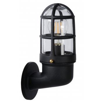 DUDLEY Outside Wall Light Down IP44 E27/60W Black - obrázek