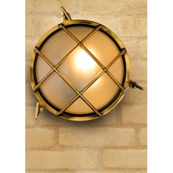 DUDLEY Outside Wall Light Round IP65 E27/60W Mat - obrázek