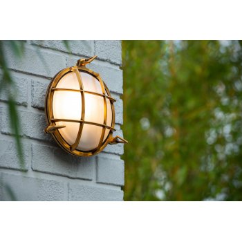 DUDLEY Outside Wall Light Round IP65 E27/60W Mat - obrázek