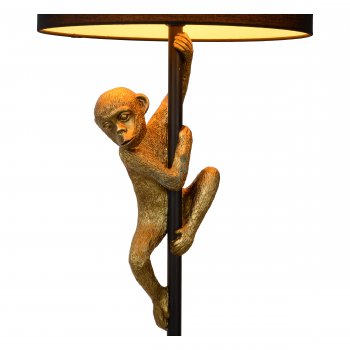 CHIMP Floor lamp E27/60W H150cm Black / Gold - obrázek