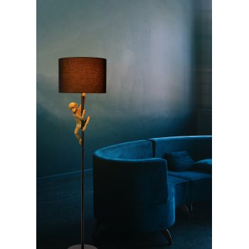 CHIMP Floor lamp E27/60W H150cm Black / Gold - obrázek