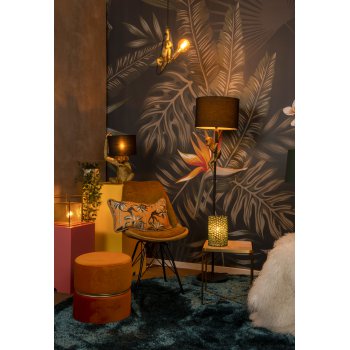 CHIMP Floor lamp E27/60W H150cm Black / Gold - obrázek