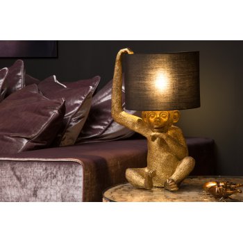 CHIMP Table lamp E14/40W H45cm Black / Gold - obrázek