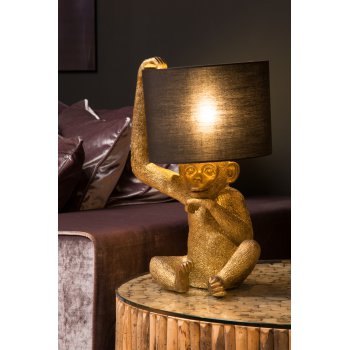 CHIMP Table lamp E14/40W H45cm Black / Gold - obrázek