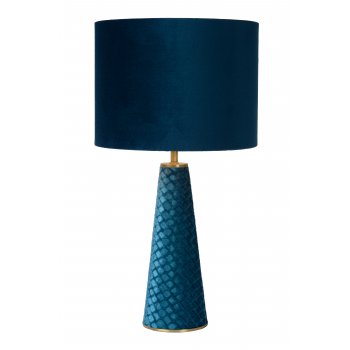 VELVET Table lamp E27/40W H47cm Blue - obrázek