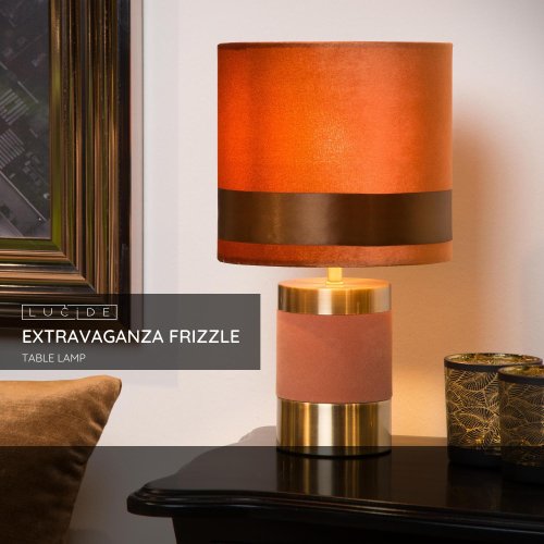 FRIZZLE Table lamp  E14/40W H32cm Brown - obrázek
