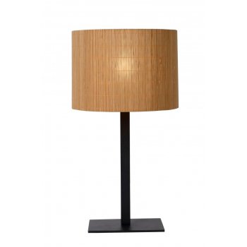 MAGIUS Table lamp Rattan E27/40W H52 Black/nature - obrázek