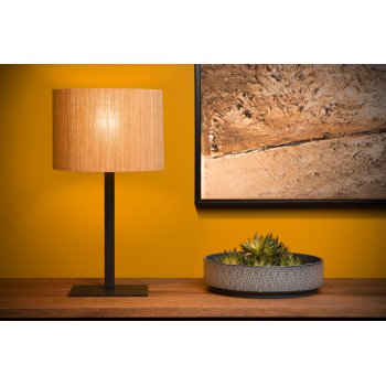 MAGIUS Table lamp Rattan E27/40W H52 Black/nature - obrázek