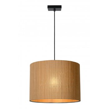 MAGIUS Pendant Rattan E27/40W Black/natur - obrázek