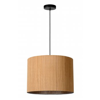 MAGIUS Pendant Rattan E27/40W Black/natur - obrázek