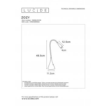 ZOZY Desk lamp Led 3W Black - obrázek