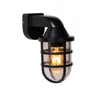 LEWIS Walllight Outside E27 Black - obrázek