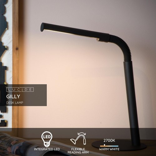 GILLY Desk Lamp LED 3W H49 D14cm 4000K 240LM Black - obrázek