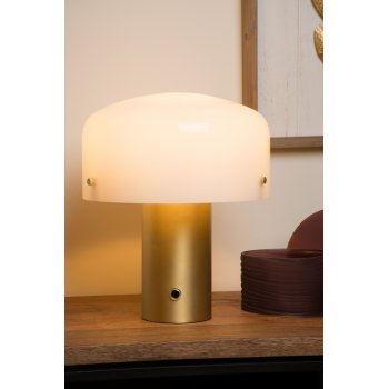 TIMON Table lamp  E27/25W 35cm Matt Gold/Opal - obrázek