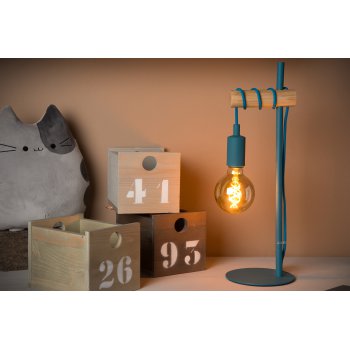 PAULIEN Table Lamp 1xE27 60W Blue - obrázek