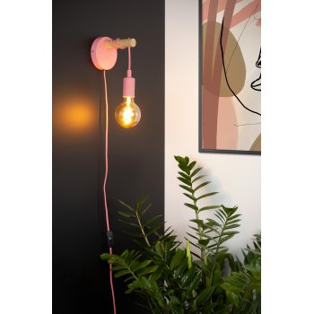 PAULIEN Walllight 1xE27 60W Pink - obrázek