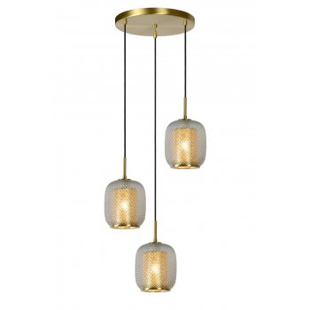 AGATHA Pendant 3x E27/40W Matt Gold / Glass - obrázek