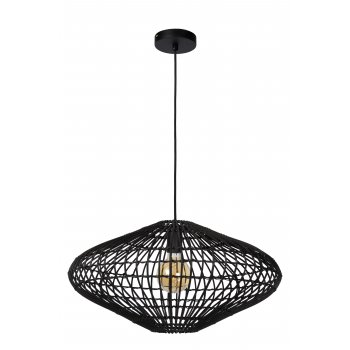 MAGALI Pendant E27/40W Black Rotan - obrázek