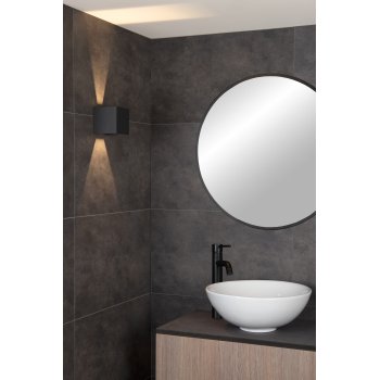 AXI Wall Spotlight Square Bathroom Led Black - obrázek