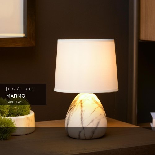MARMO Table lamp E14/40W White - obrázek