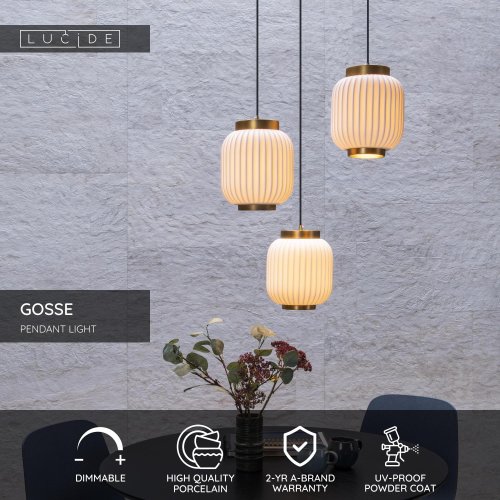 GOSSE Pendant 3x E27/40W White - obrázek