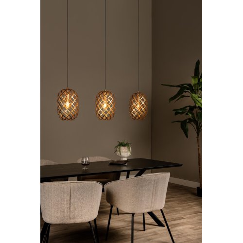 Lucide WOLFRAM - Pendant light - 3xE27 - Matt Gold / Brass - obrázek