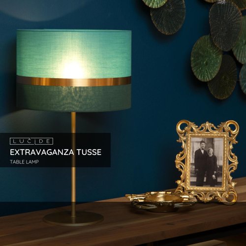 Lucide EXTRAVAGANZA TUSSE - Table lamp - ? 30 cm - 1xE27 - Green - obrázek