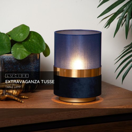 Lucide EXTRAVAGANZA TUSSE - Table lamp - ? 15 cm - 1xE14 - Blue - obrázek
