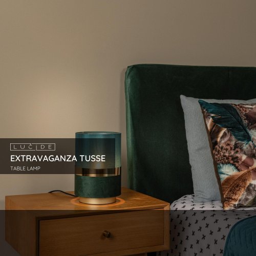 Lucide EXTRAVAGANZA TUSSE - Table lamp - ? 15 cm - 1xE14 - Green - obrázek