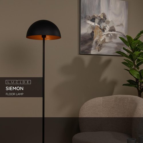 SIEMON Floorlamp E27/40W Black - obrázek