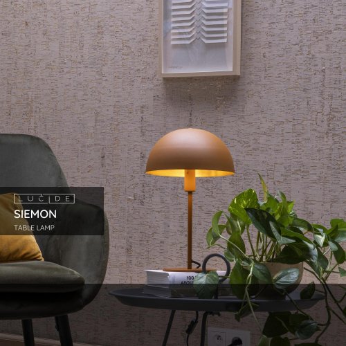 SIEMON Table lamp  E14/40W Yellow Ocher - obrázek