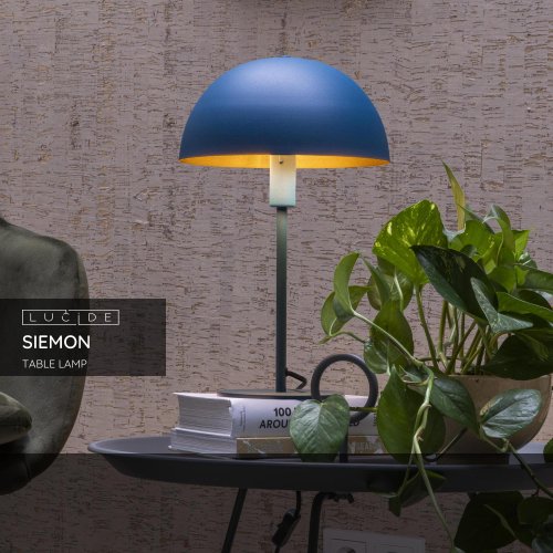 SIEMON Table lamp  E14/40W Blue Petrol - obrázek