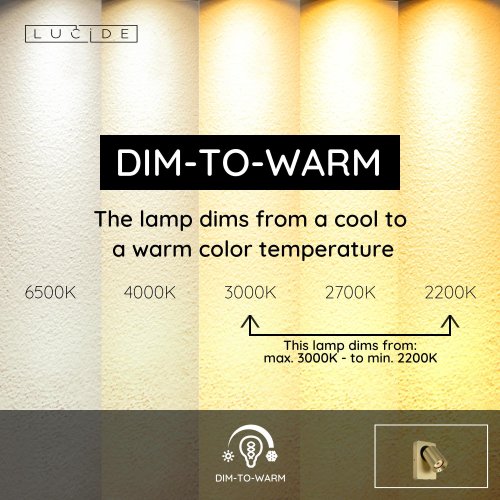 NIGEL Wall spotlight 1xGU10/5W + USB Satin Brass - obrázek