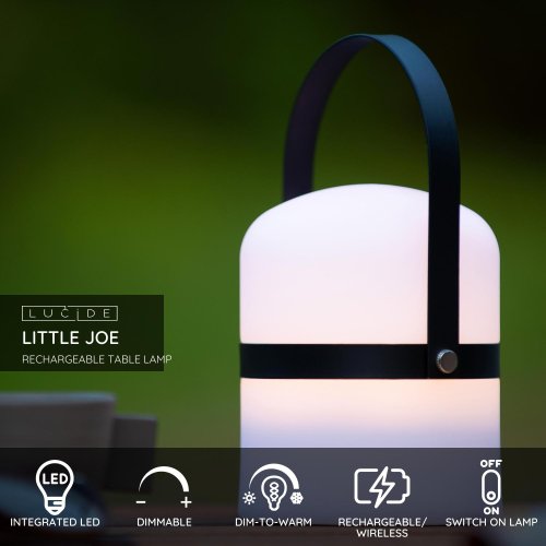 LITTLE JOE Table Lamp LED 3W  White/Black - obrázek