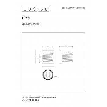 ERYN - Nástěnné svítidlo - 1xG9/42W - Chrom - obrázek