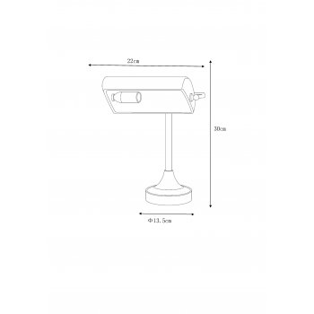 Banker Lamp E14 W22cm 17504/01/03 - obrázek