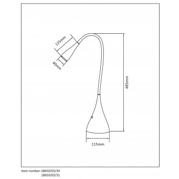 ZOZY Desk Lamp LED 3W 3000K 18650/03/31 - obrázek