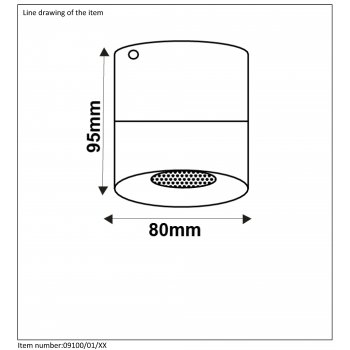 BODI Ceiling Light Round GU10 09100/01/31 - obrázek