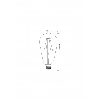 LAMP LED ST64 Filament E27/5W 5000LM 49015/05/60 - obrázek