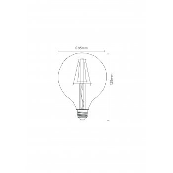 LAMP LED G95 Filament E27/5W 5000LM 2700 49016/05/60 - obrázek