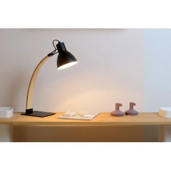 CURF Desklamp E27/60W Plawood-Metal Black 03613/01/30 - obrázek