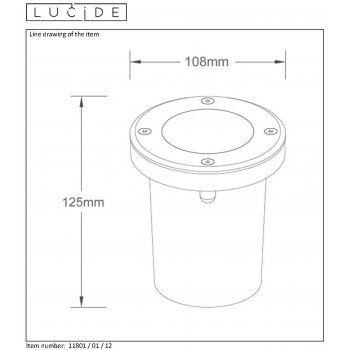 BILTIN Ground  Lite Round GU10/35W ?10.5 - obrázek