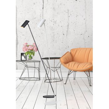 HESTER Vloerlamp LED GU10excl H137cm Zwa - obrázek