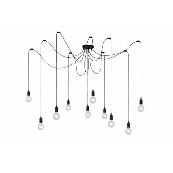 FIX MULTIPLE Pendant 10xE27/60W Black