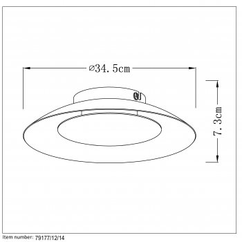 FOSKAL Ceiling Light LED 6W D34.5cm Silv - obrázek