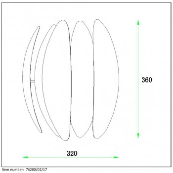 VIVANA Wall Light 2xG9 excl W32cm Satin - obrázek